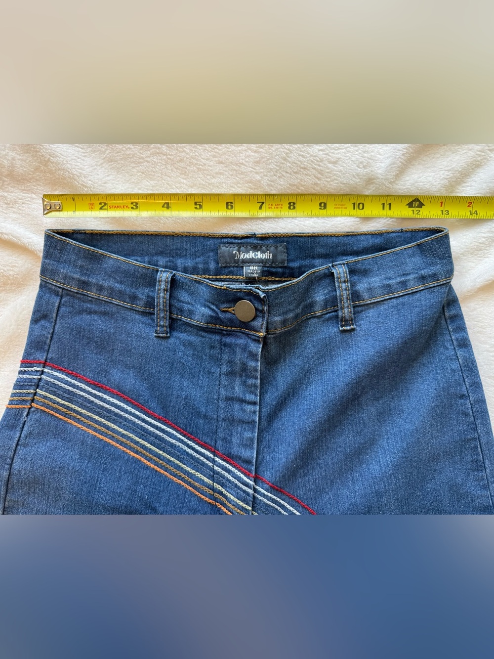 NWT Modcloth Rainbow Flare Jeans Size US 8 Vintage - Picture 10 of 10